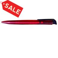 Ручка шариковая "SUPER-HIT ICY"прозрачно-красно-черная 